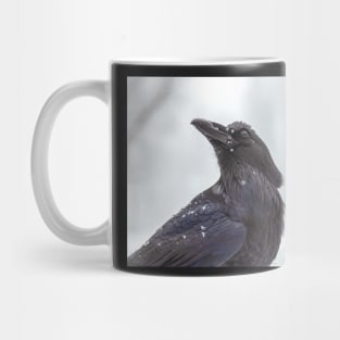 Raven in Snow Mug